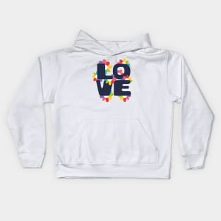 Love and Flowers Kids Hoodie